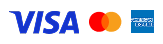 VISA, Mastercard, Amrican Express